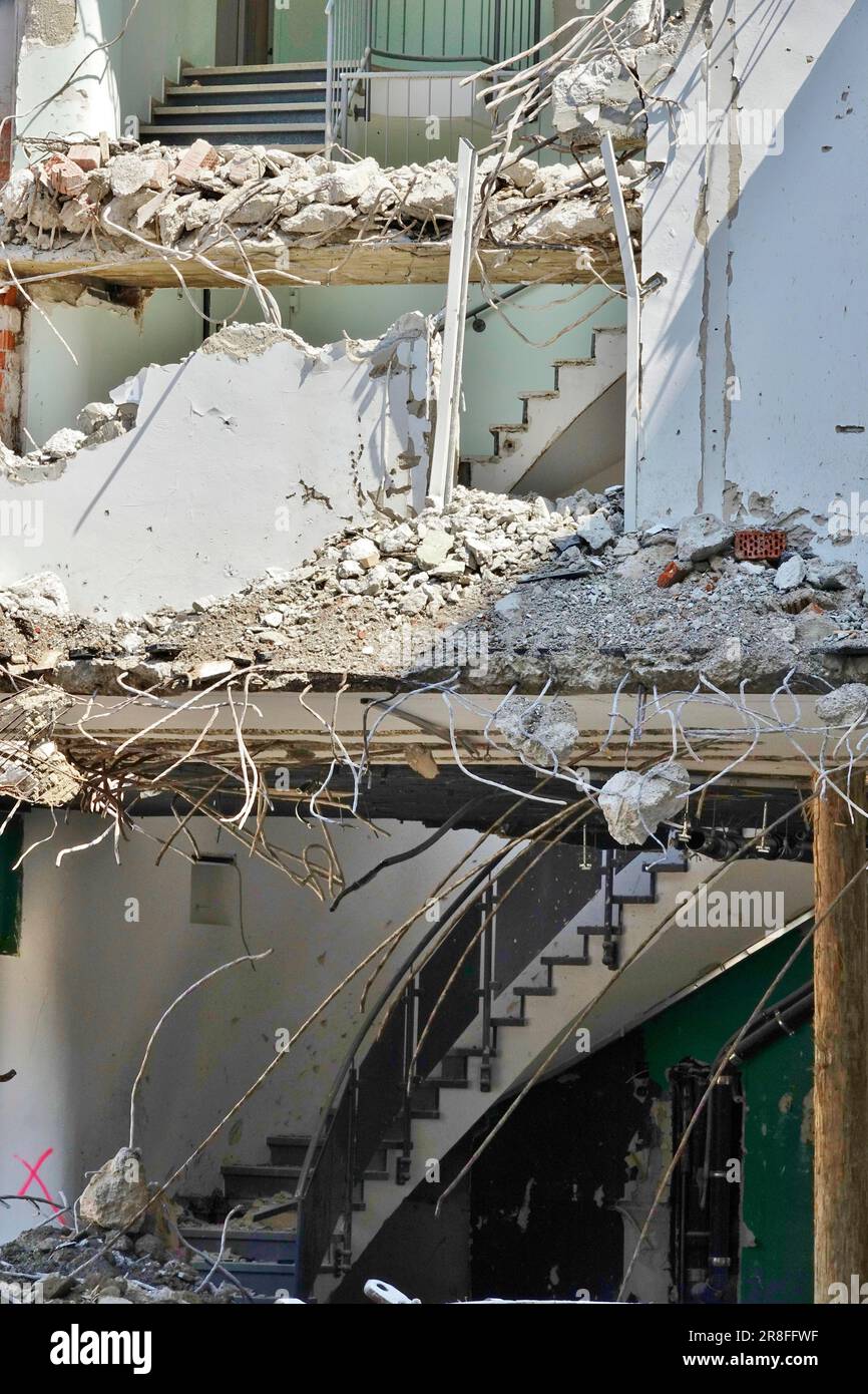 Demolizione, cantiere, edilizia, Germania Foto Stock