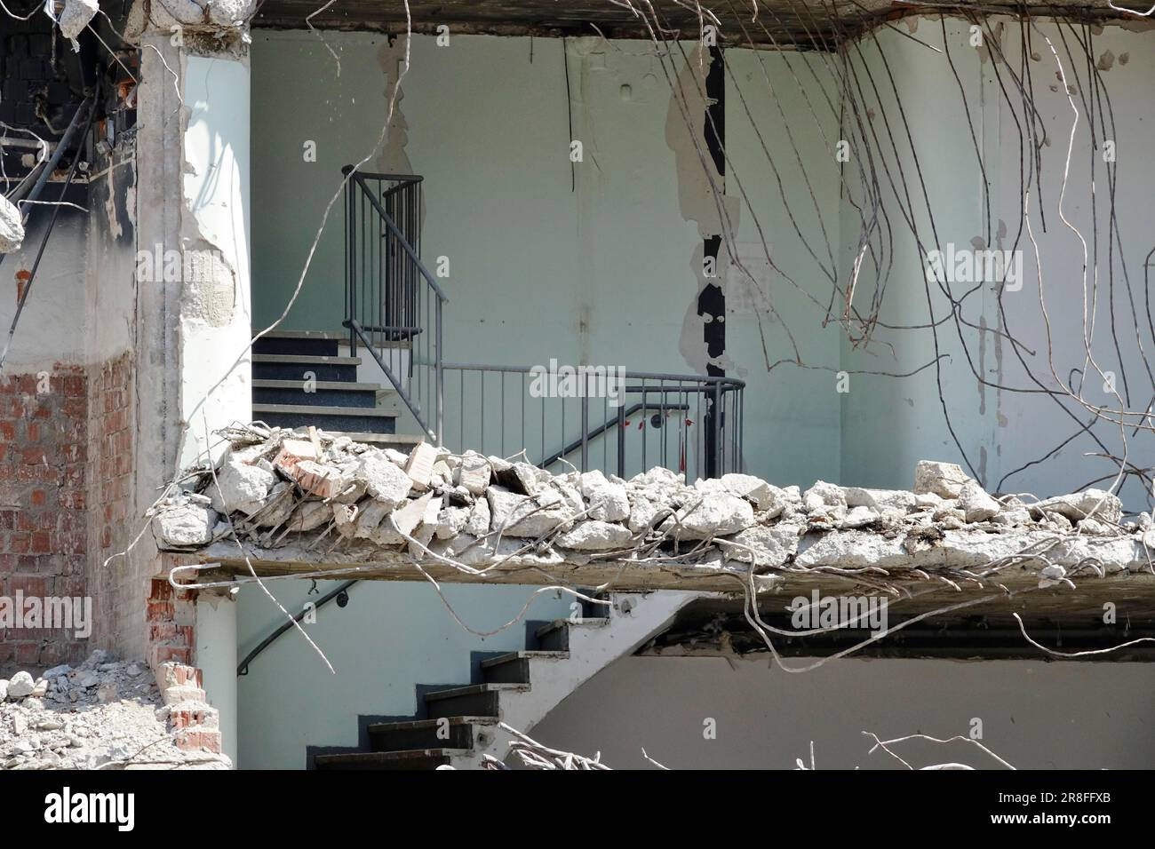 Demolizione, cantiere, edilizia, Germania Foto Stock