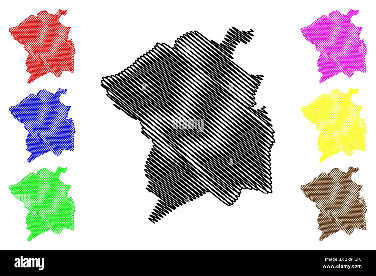Città di Cambridge e distretto non metropolitano (Regno Unito di Gran Bretagna e Irlanda del Nord, contea cerimoniale Cambridgeshire o Cambs, Inghilterra Illustrazione Vettoriale