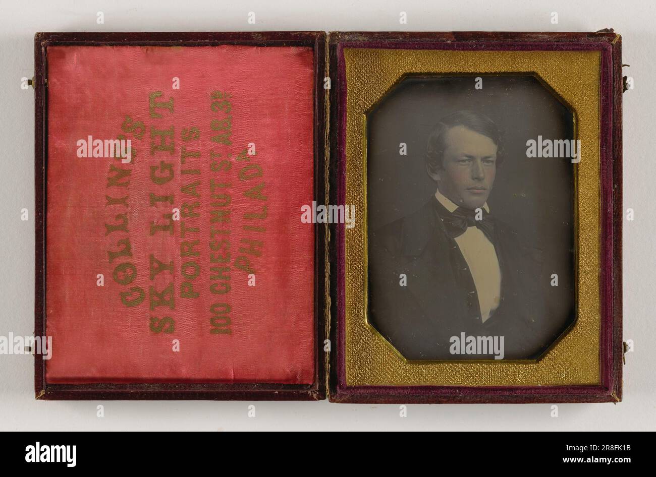 Untitled (Young Man) 1850s di David Collins, Active Springfield, ma 1840s-1850s Foto Stock