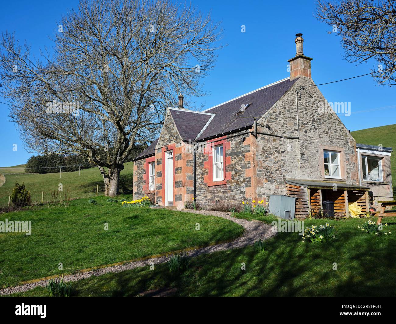 Il Cottage del Pastore. Di Galashiels Foto Stock