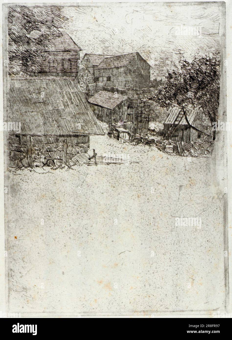 Vicino Farm [] di J. Alden Weir, nato West Point, NY 1852-morto New York City 1919 Foto Stock