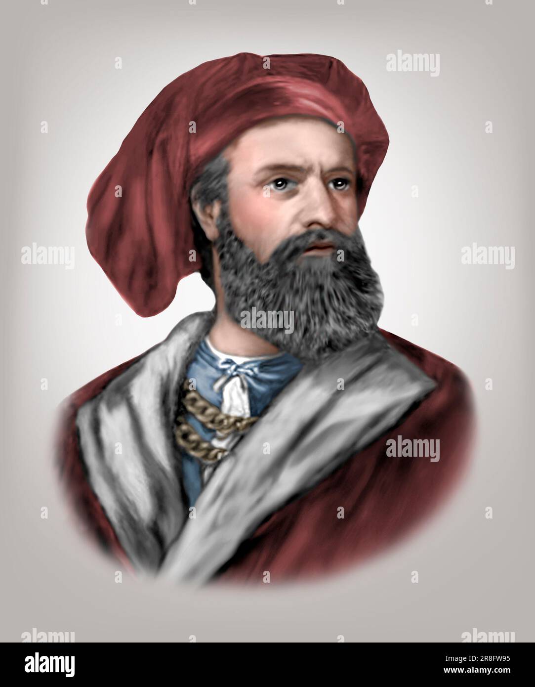 Marco Polo 1254-1324 esploratore italiano di mercanti Foto Stock