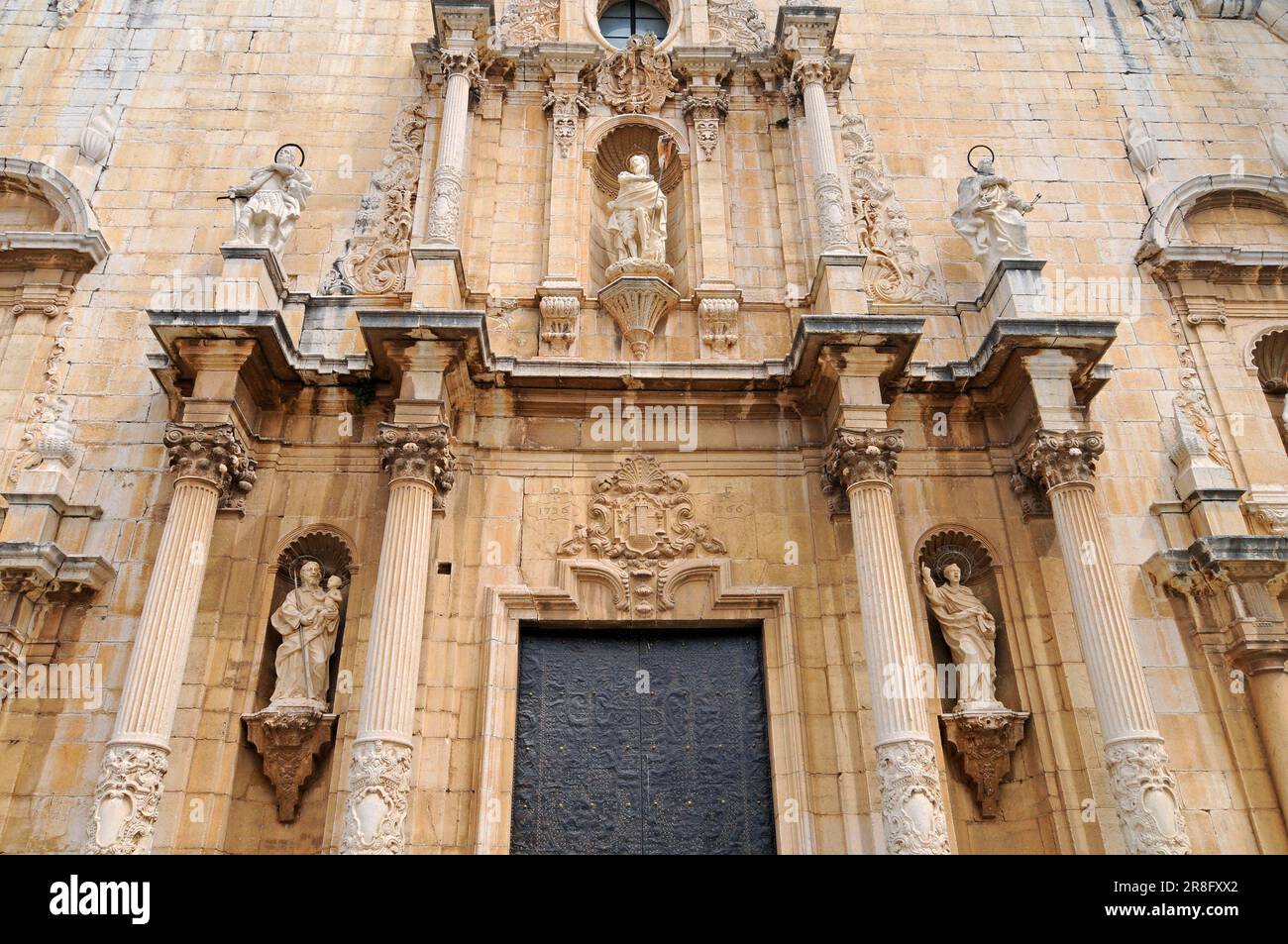 Iglesia Parroquial de San Juan Bautista, Alcala de Xivert, provincia di Valencia, Spagna Foto Stock