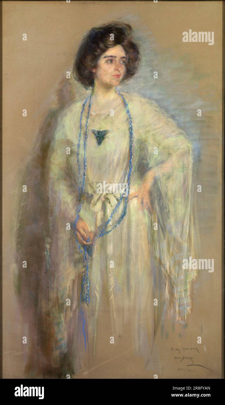 Laura in Whites 1902 di Alice Pike Barney, nato Cincinnati, OH 1857-morto Los Angeles, CA 1931 Foto Stock