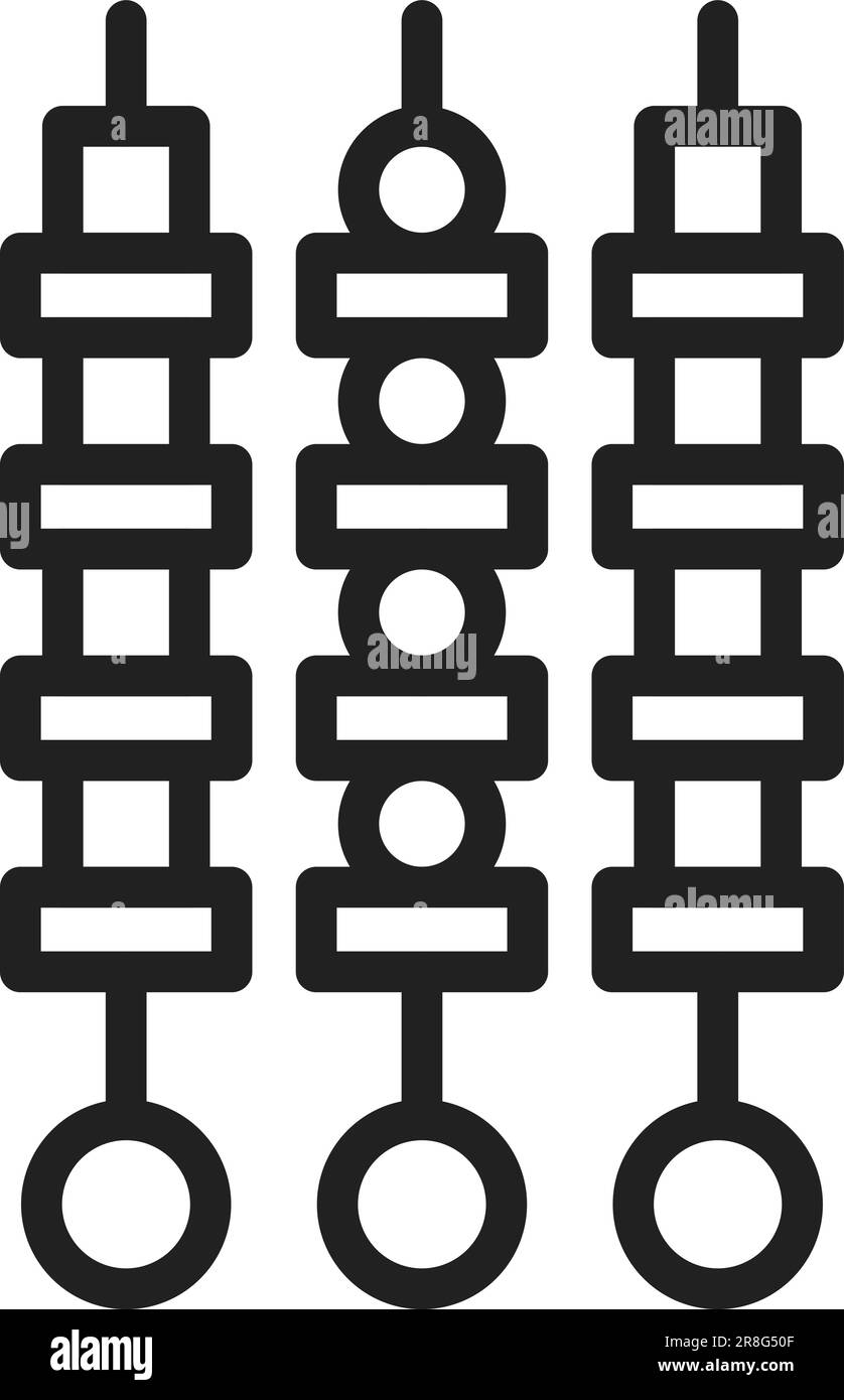 Immagine icona spiedino. Illustrazione Vettoriale