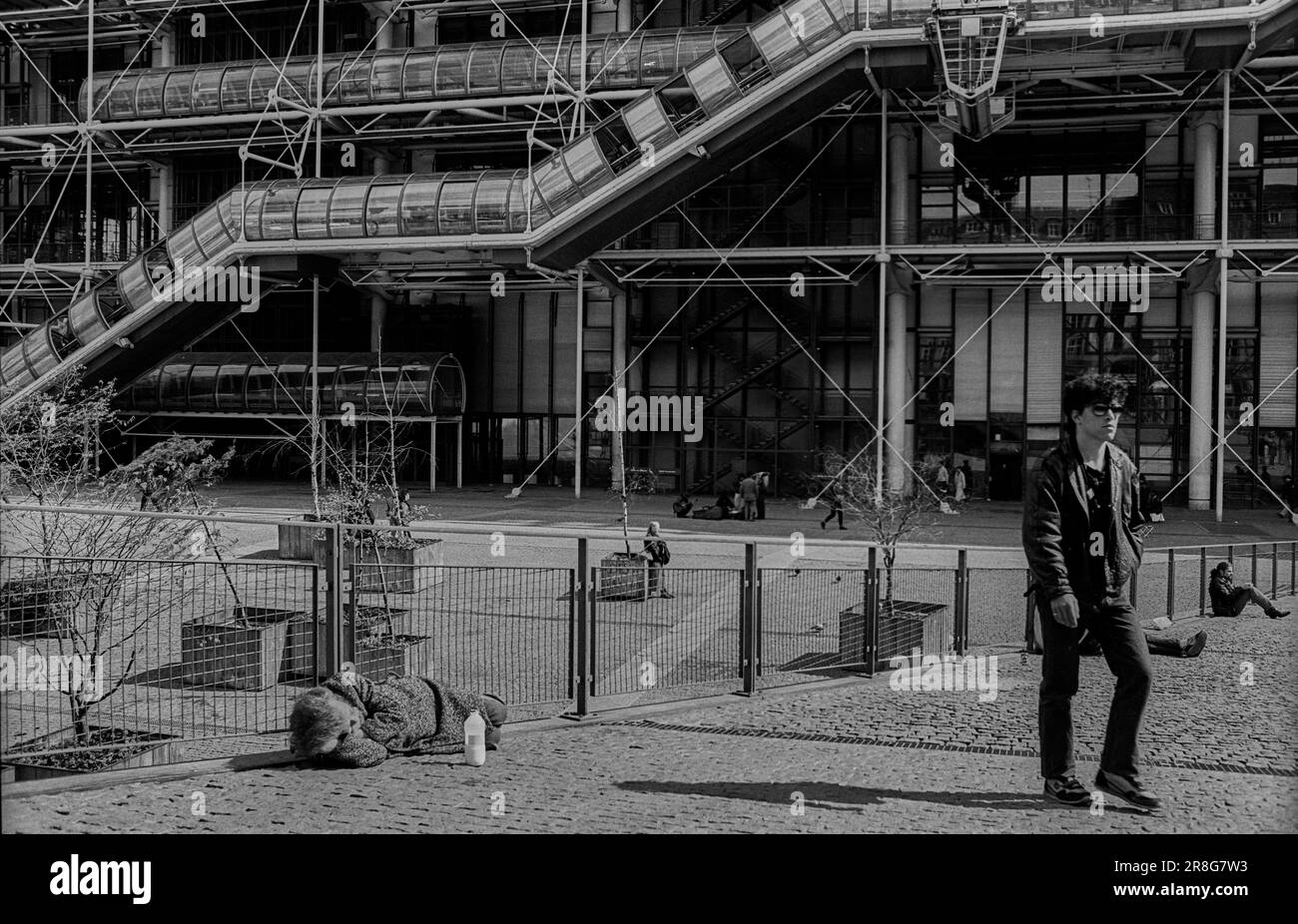 Francia, Parigi, 23.03.1990, Centre Pompidou Foto Stock