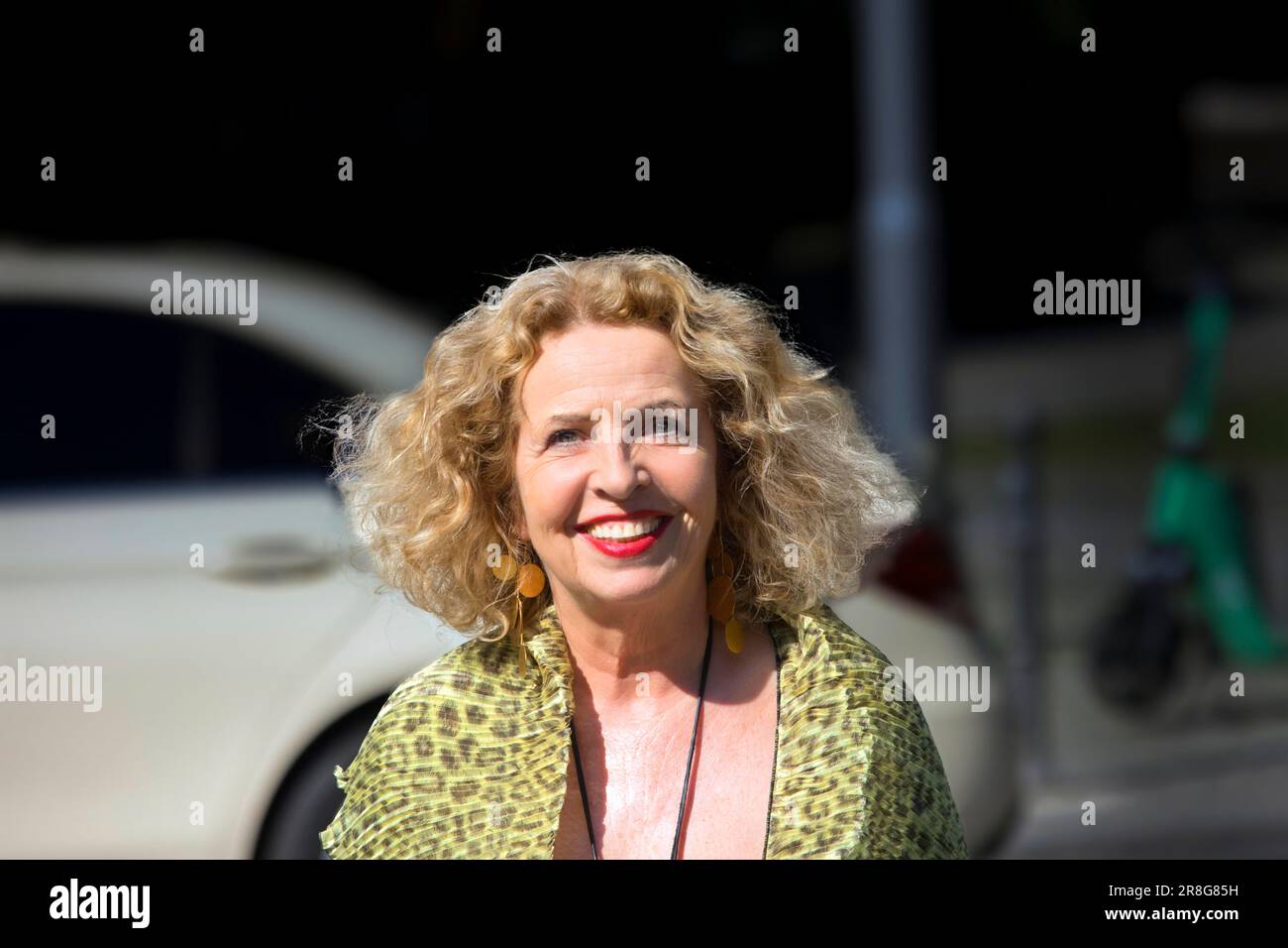 Attrice e audiolibro tedesca Michaela May, German Film Award Lola 2023, Berlino, Germania Foto Stock