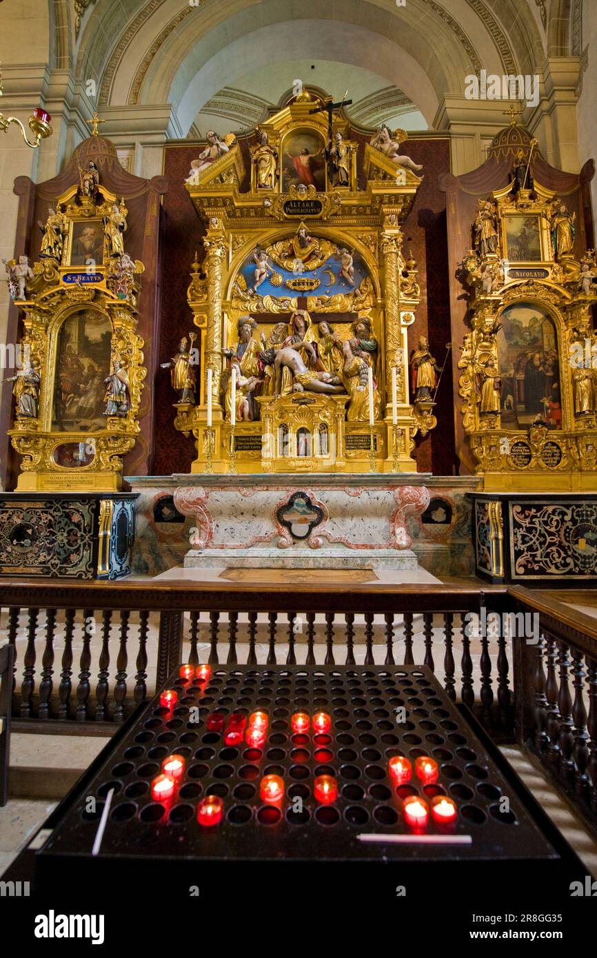 St Chiesa di Leodegar, Lucerna, Svizzera Foto Stock