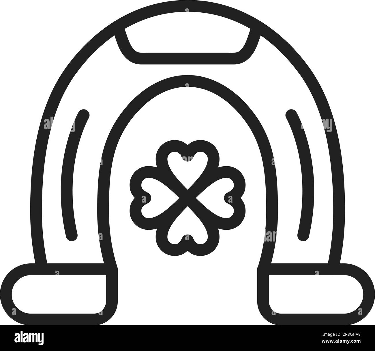 Immagine icona ferro di cavallo. Illustrazione Vettoriale