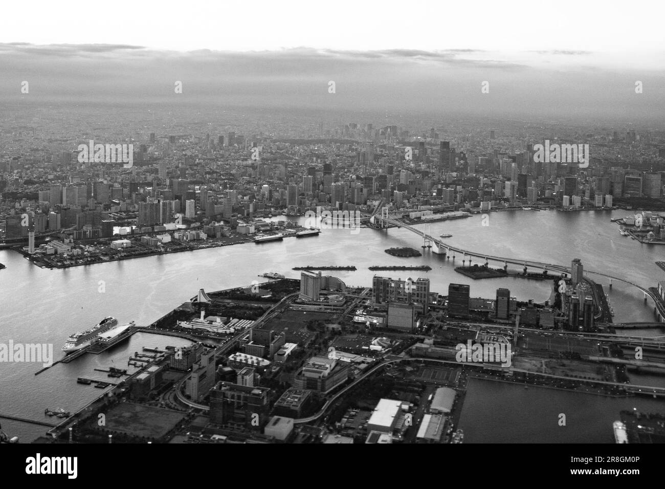 Tokyo, Giappone. 22nd Mar, 2023. Lo skyline della Tokyo metropolitana da un vantagepoint aereo con il paesaggio urbano sottostante. Economia del Giappone, affari di Tokyo, sviluppo urbano. (Credit Image: © Taidgh Barron/ZUMA Press Wire) SOLO PER USO EDITORIALE! Non per USO commerciale! Foto Stock