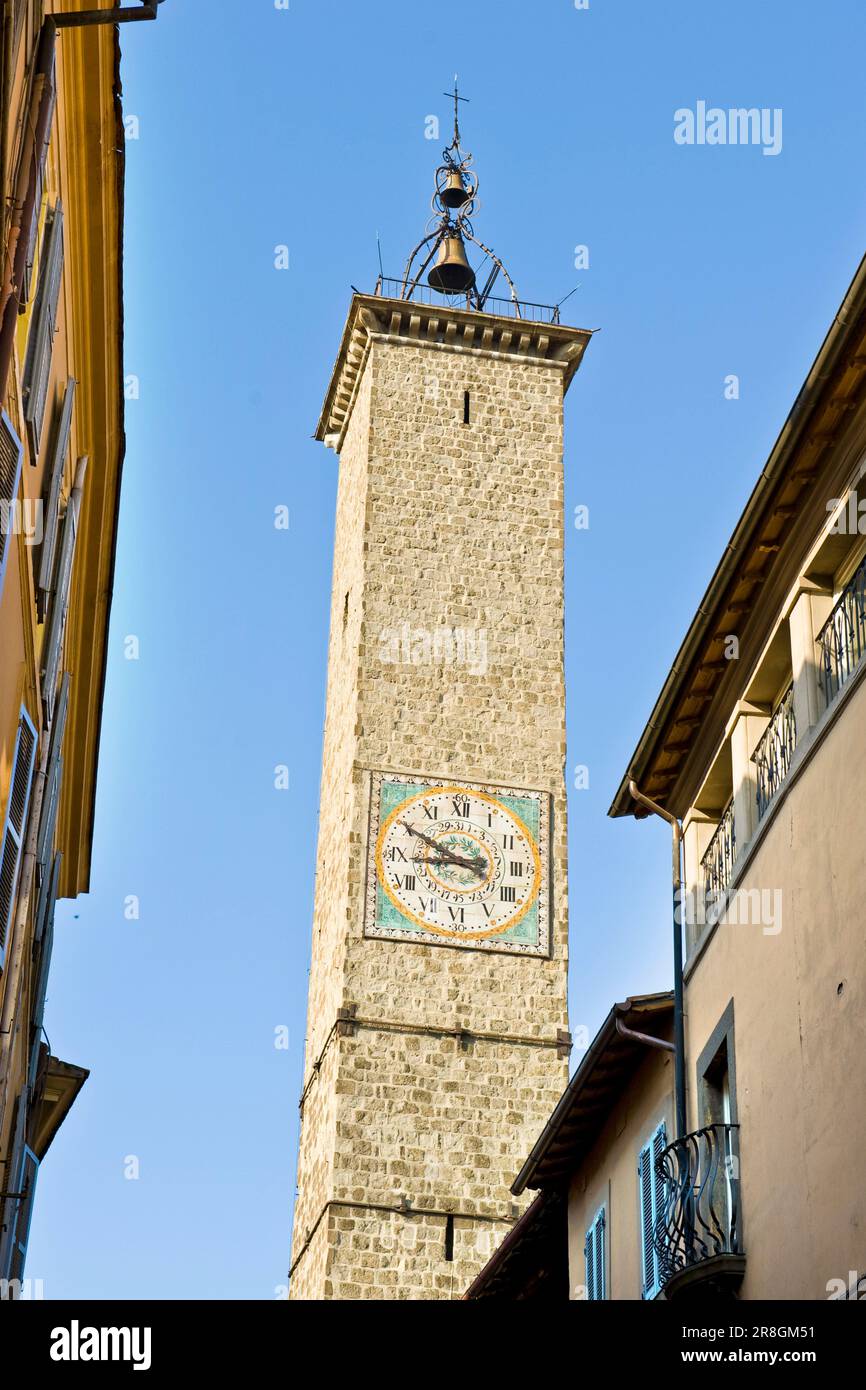 Torre Campanaria, Viterbo, Lazio Foto Stock