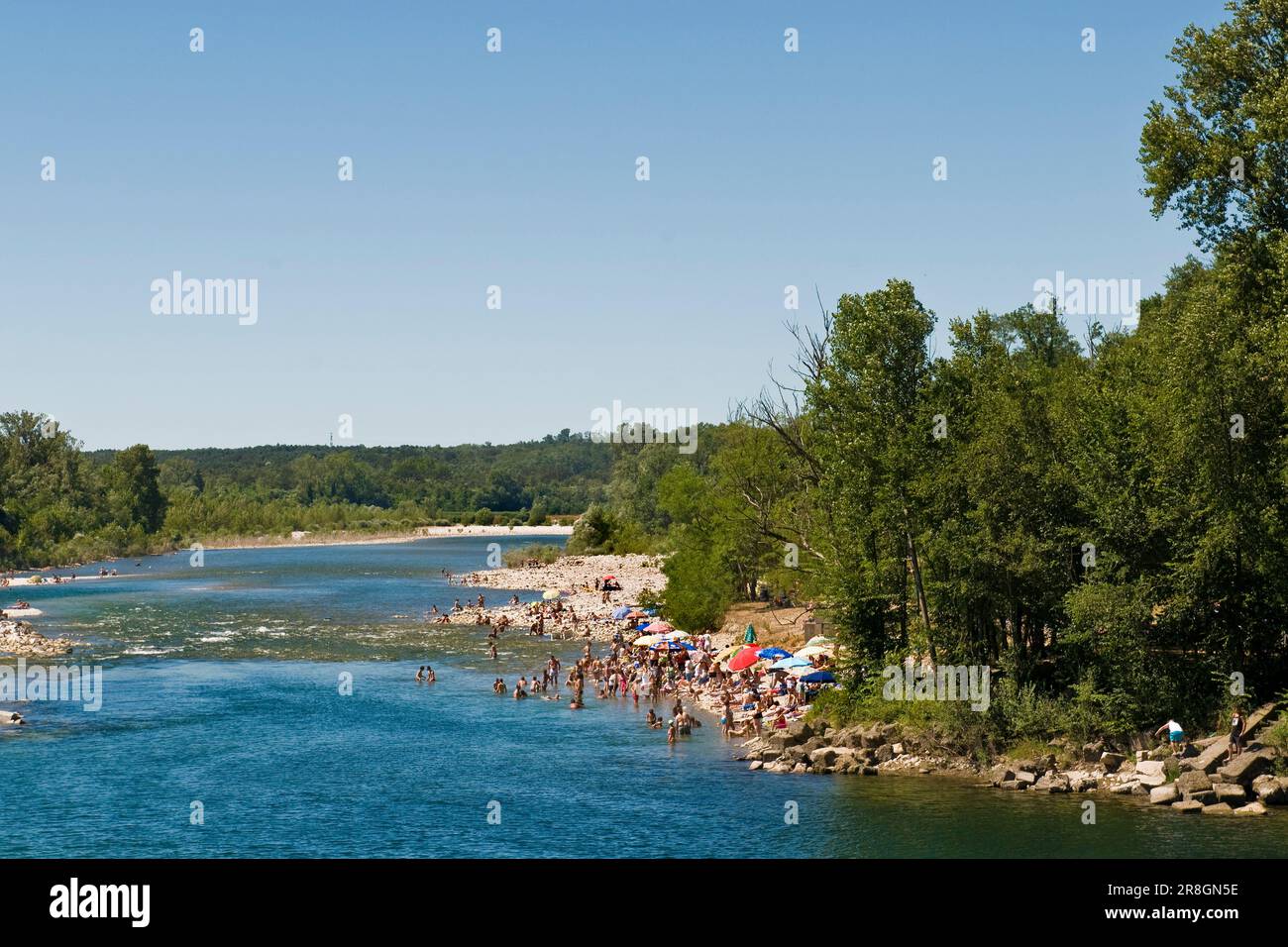 Fiume Ticino, Lombardia, Italia Foto Stock