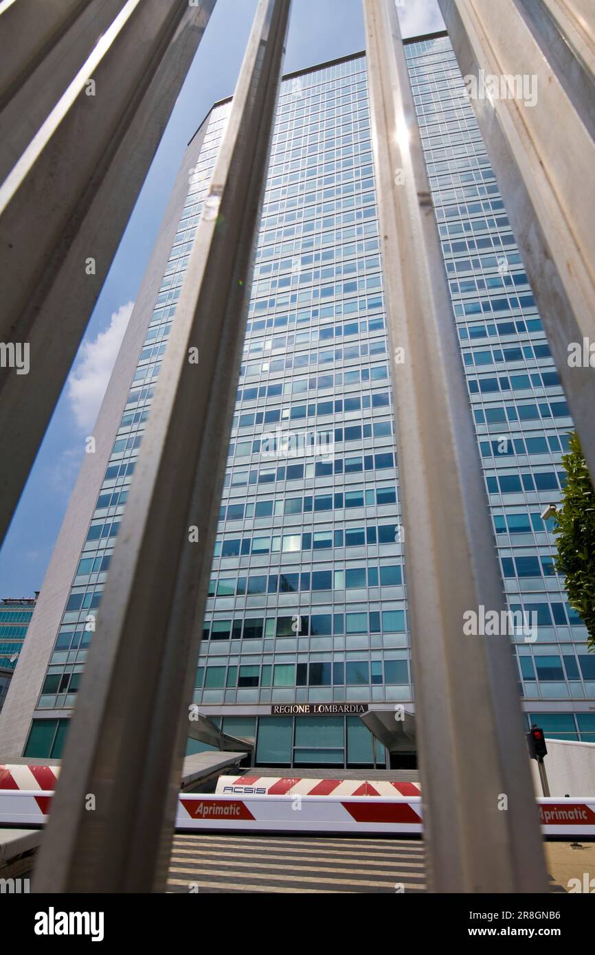 Lombardia Region Building, Pirellone, Milano, Italia Foto Stock