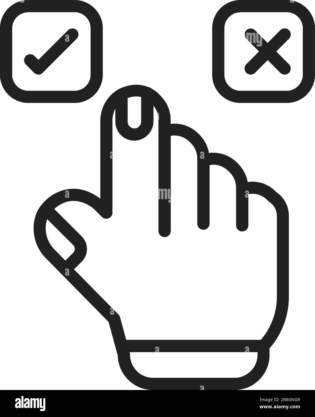 Immagine icona di selezione. Illustrazione Vettoriale