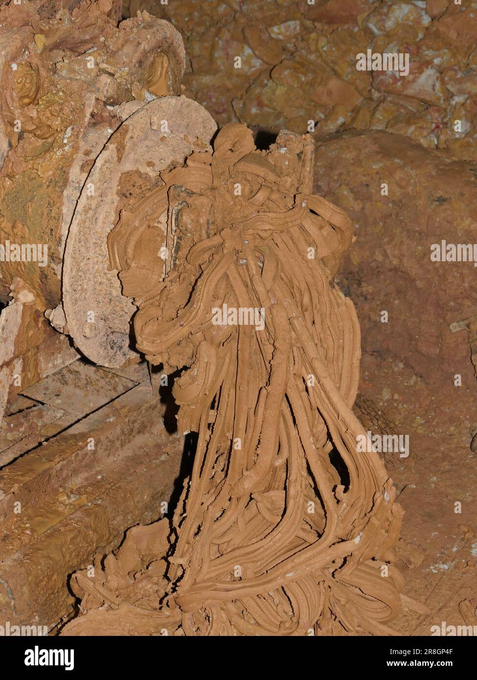 Clay, quartiere di Hanoi, Ceramica con ruota a piede, Vietnam Foto Stock
