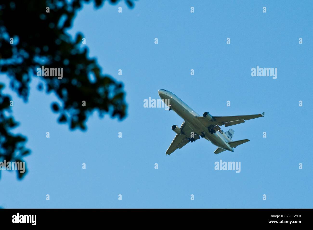 Aeroporto e volo, nei dintorni di Milano Malpensa, Italia Foto Stock
