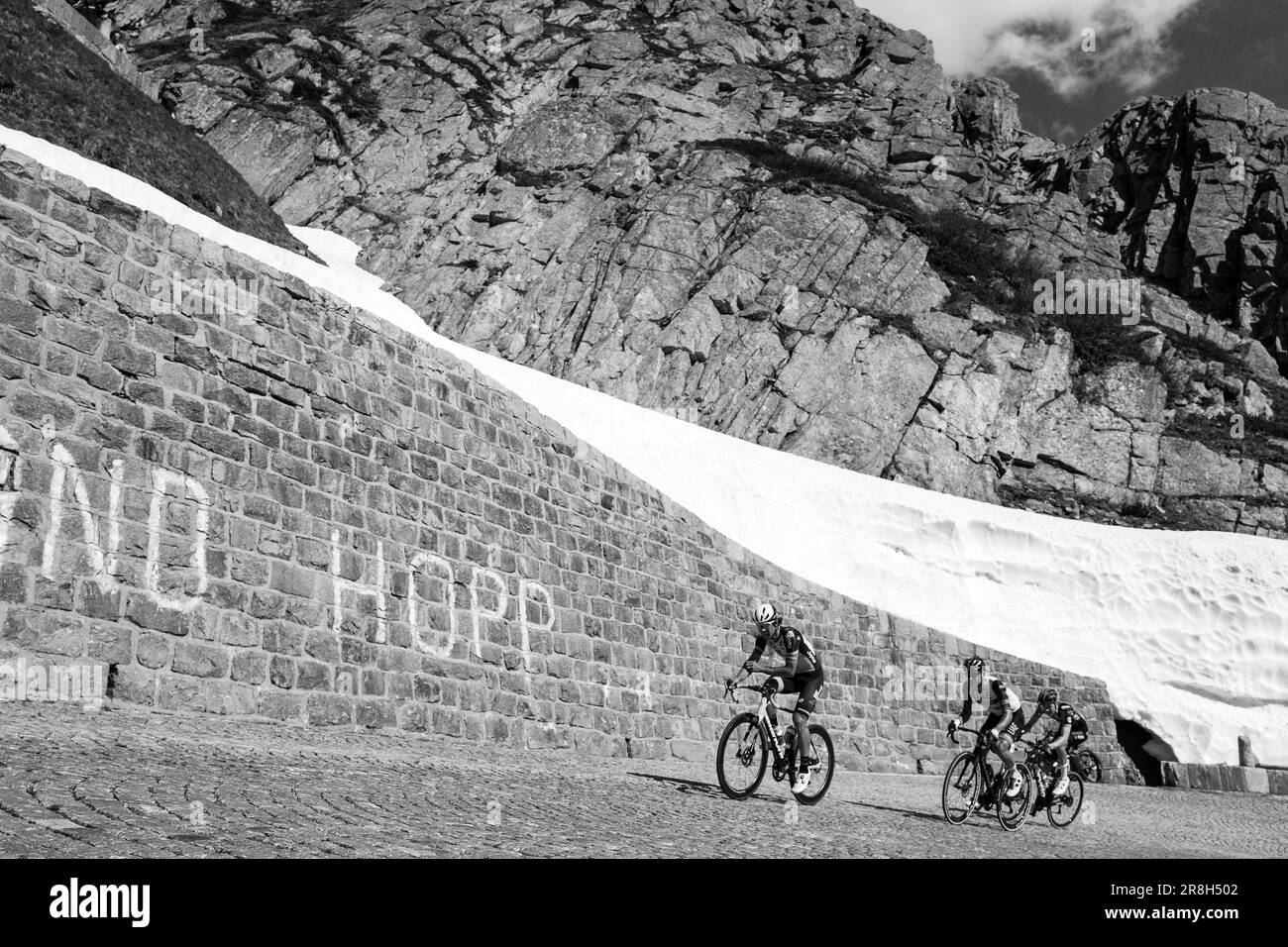 Svizzera. Tour de Suisse. Passo del San Gottardo (Tremola) Foto Stock