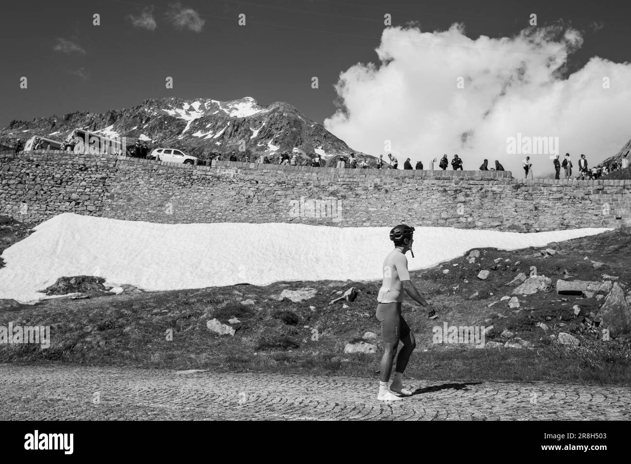 Svizzera. Tour de Suisse. Passo del San Gottardo (Tremola) Foto Stock