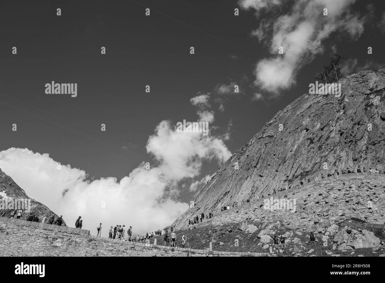 Svizzera. Tour de Suisse. Passo del San Gottardo (Tremola) Foto Stock