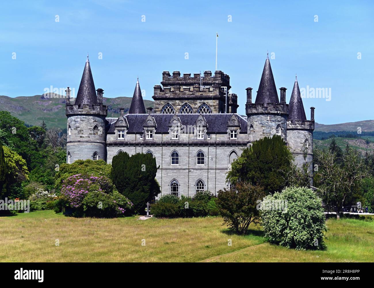 Inveraray Castello. Argyll, Scozia occidentale, Regno Unito, Europa. Foto Stock