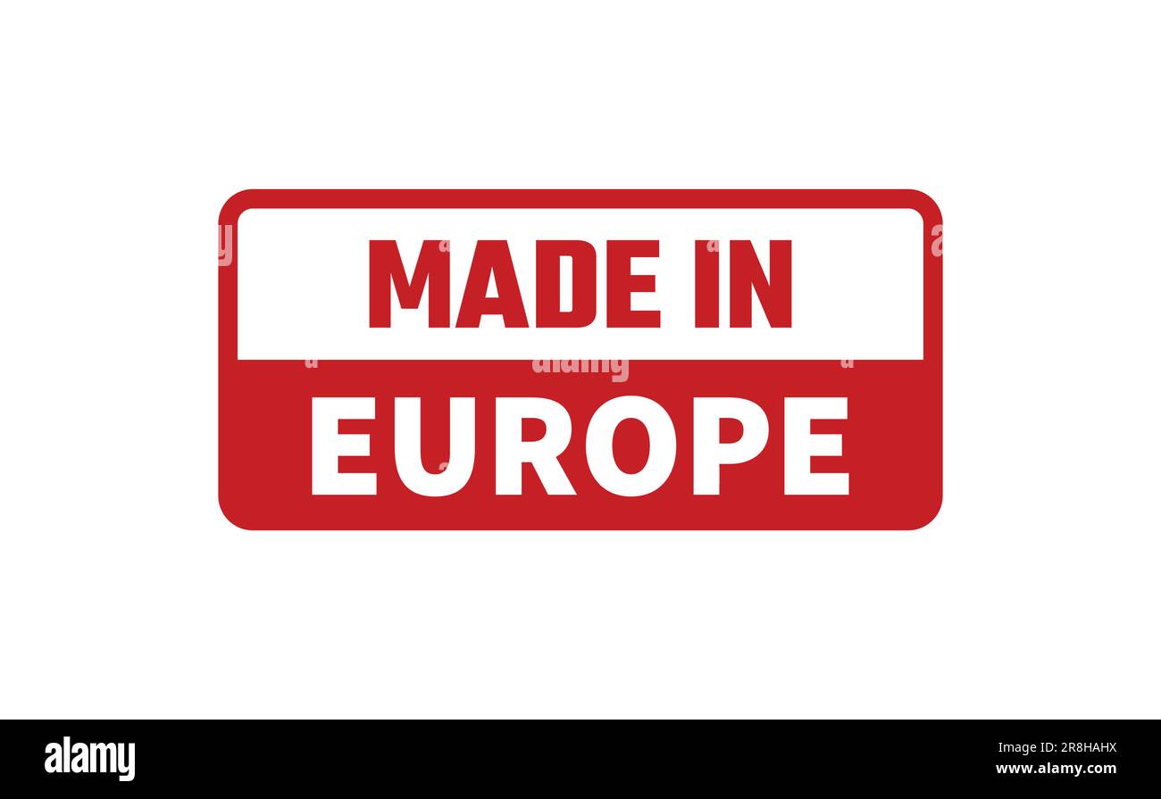 Made in Europe timbro di gomma Illustrazione Vettoriale