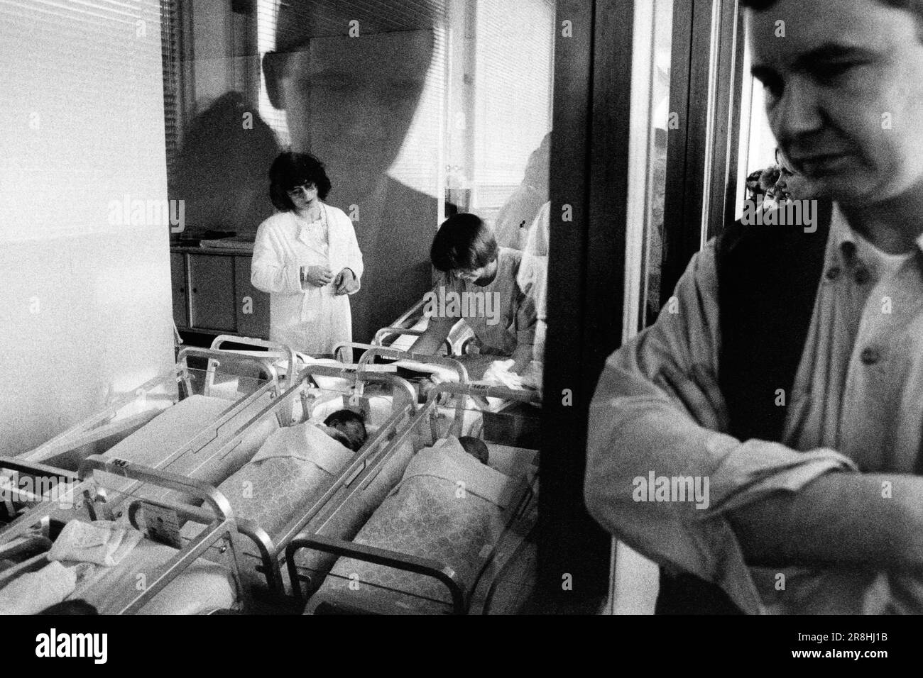 Parto in ospedale Foto Stock