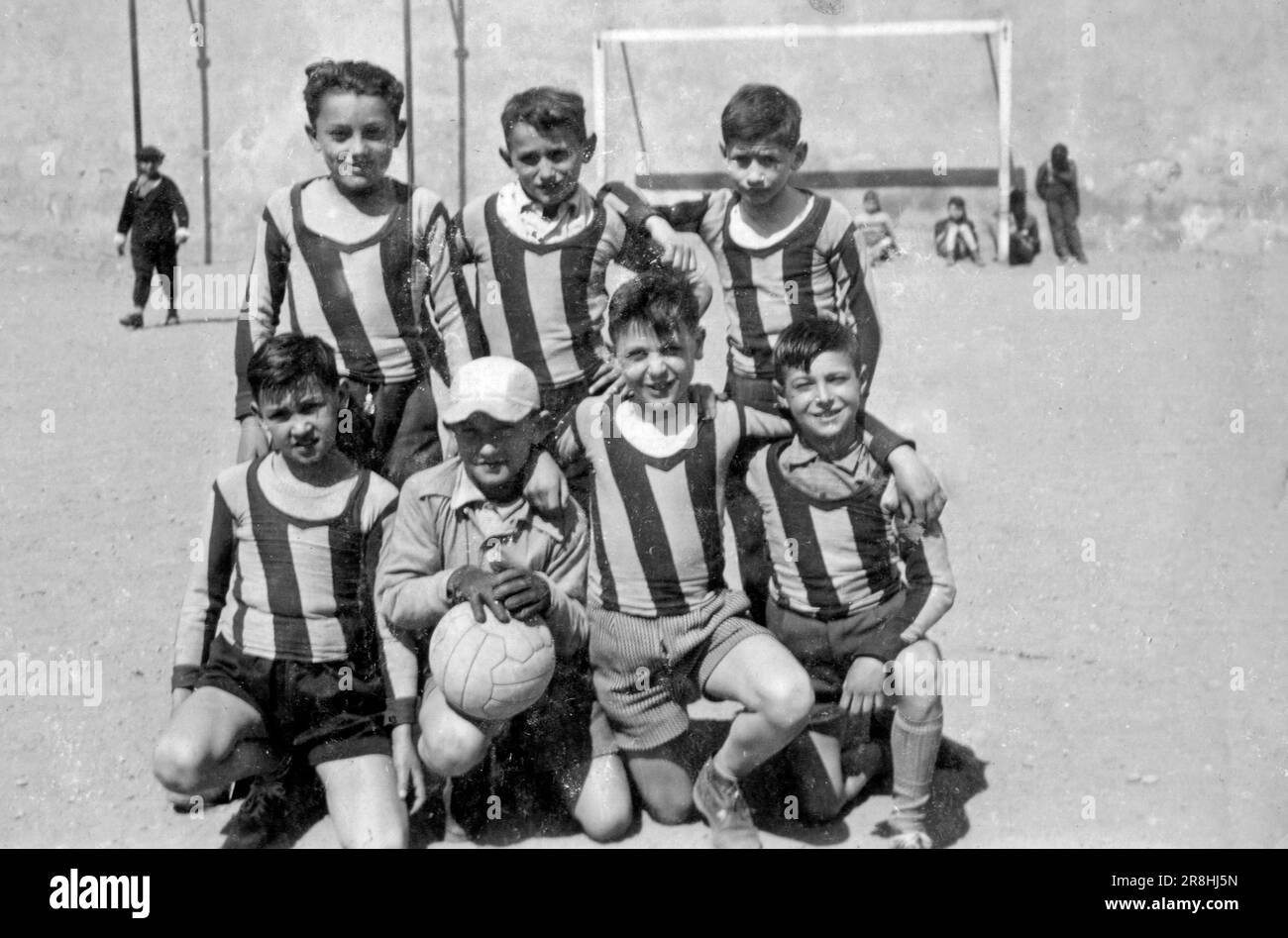 Squadra di football. Italia. 40s-50s Foto Stock