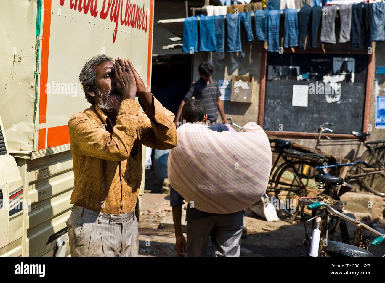 Mahalaxmi Dhobi Ghat. Mumbai. India Foto Stock