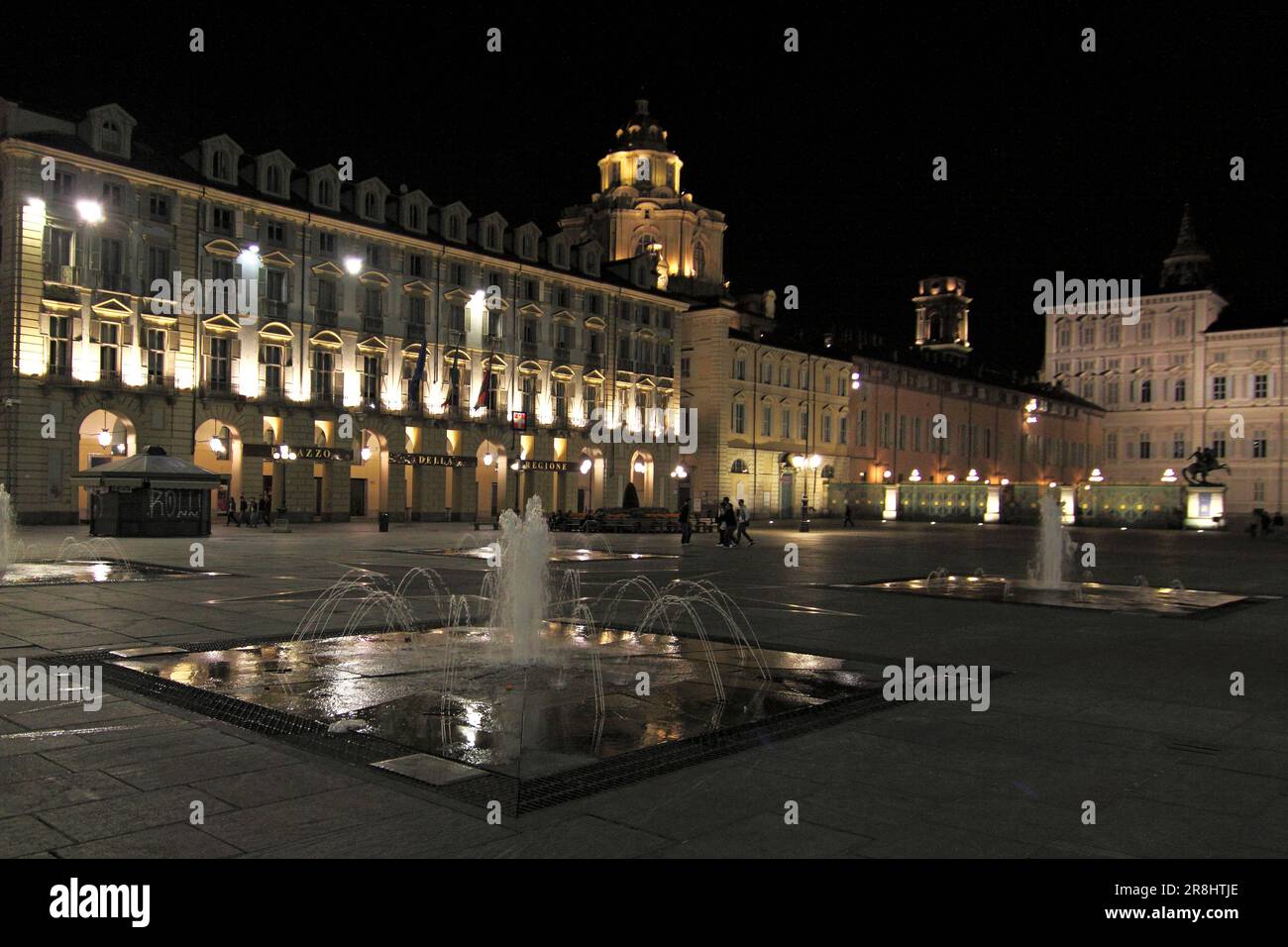Piazza Castello. Piazza del Castello. Torino. Italia Foto Stock