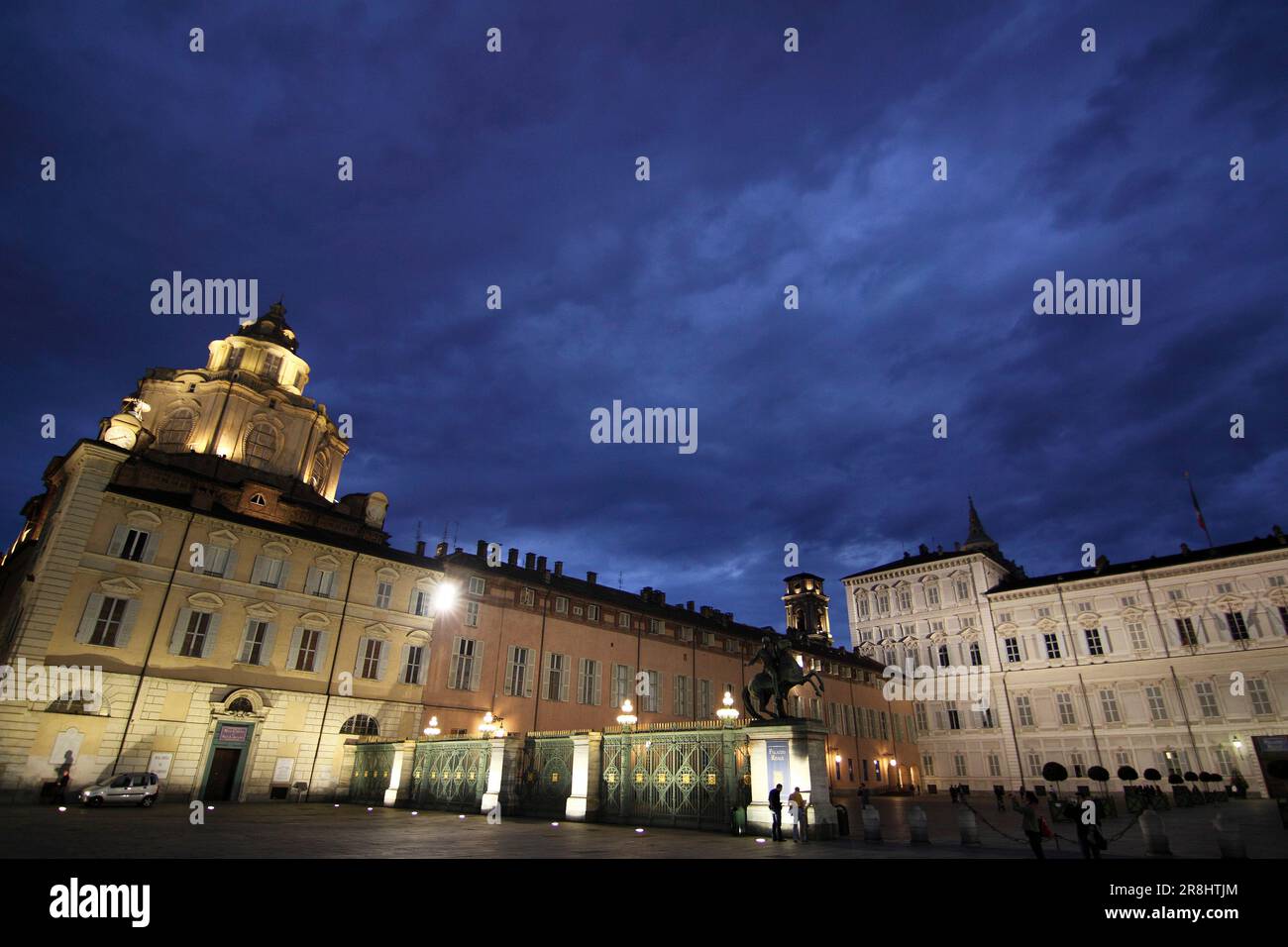 Piazza Castello. Piazza del Castello. Torino. Italia Foto Stock