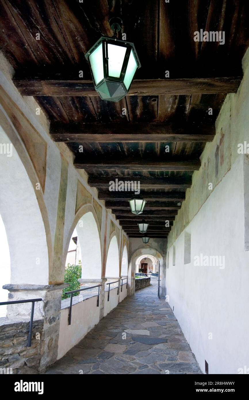 Eremo di Santa Caterina del Sasso. Leggiuno. Italia Foto Stock