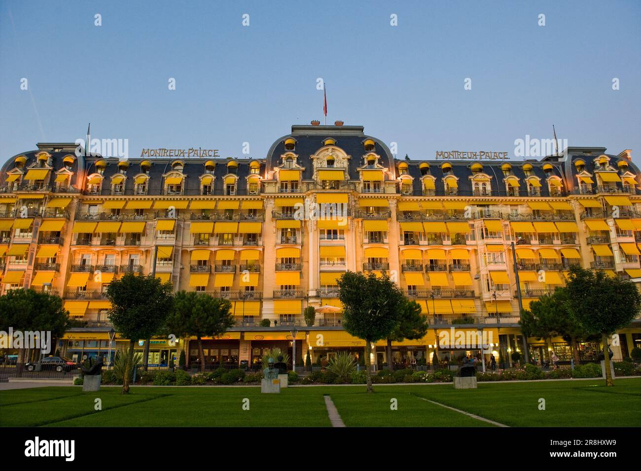 Montreux Palace Hotel. Montreux. Svizzera Foto Stock
