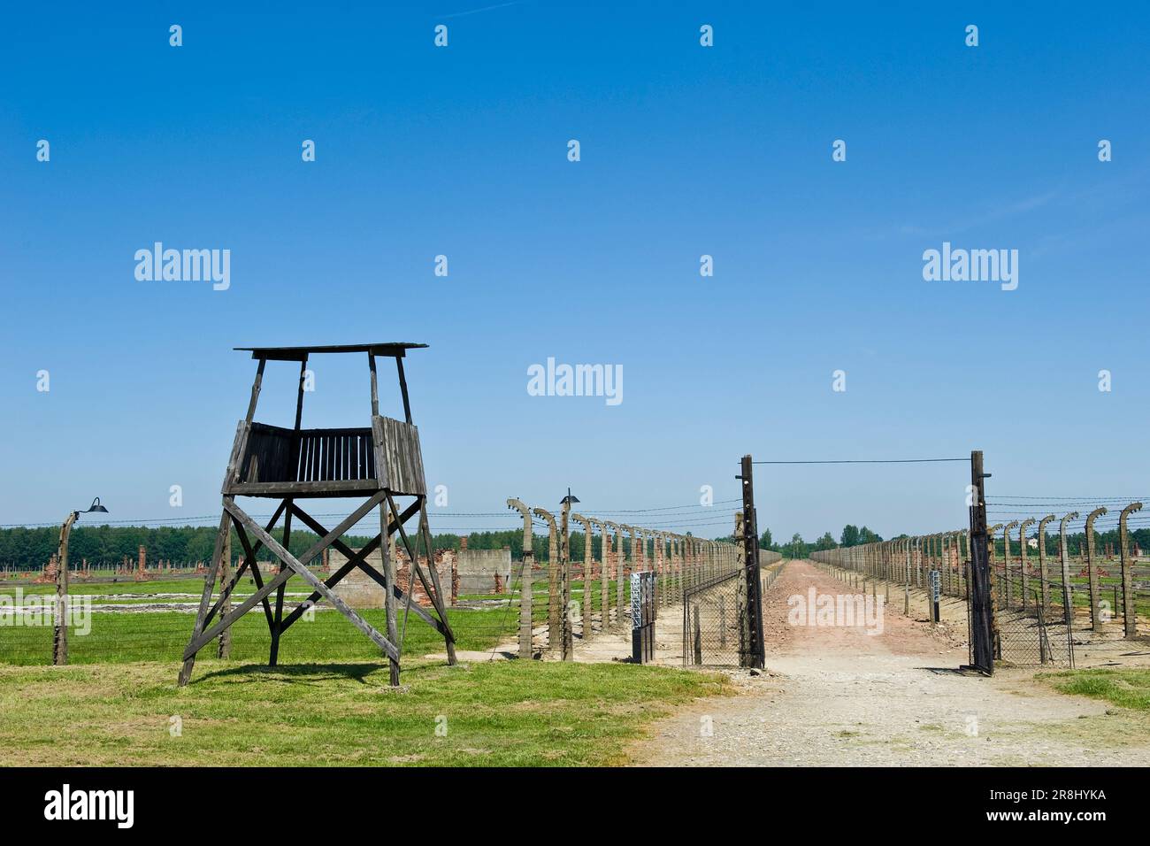 Polonia. Auschwitz-birkenau. Campo di concentramento Foto Stock