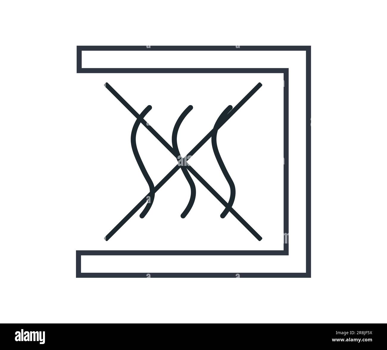 Simbolo percorso liquido apirogeno. Illustrazione vettoriale Illustrazione Vettoriale