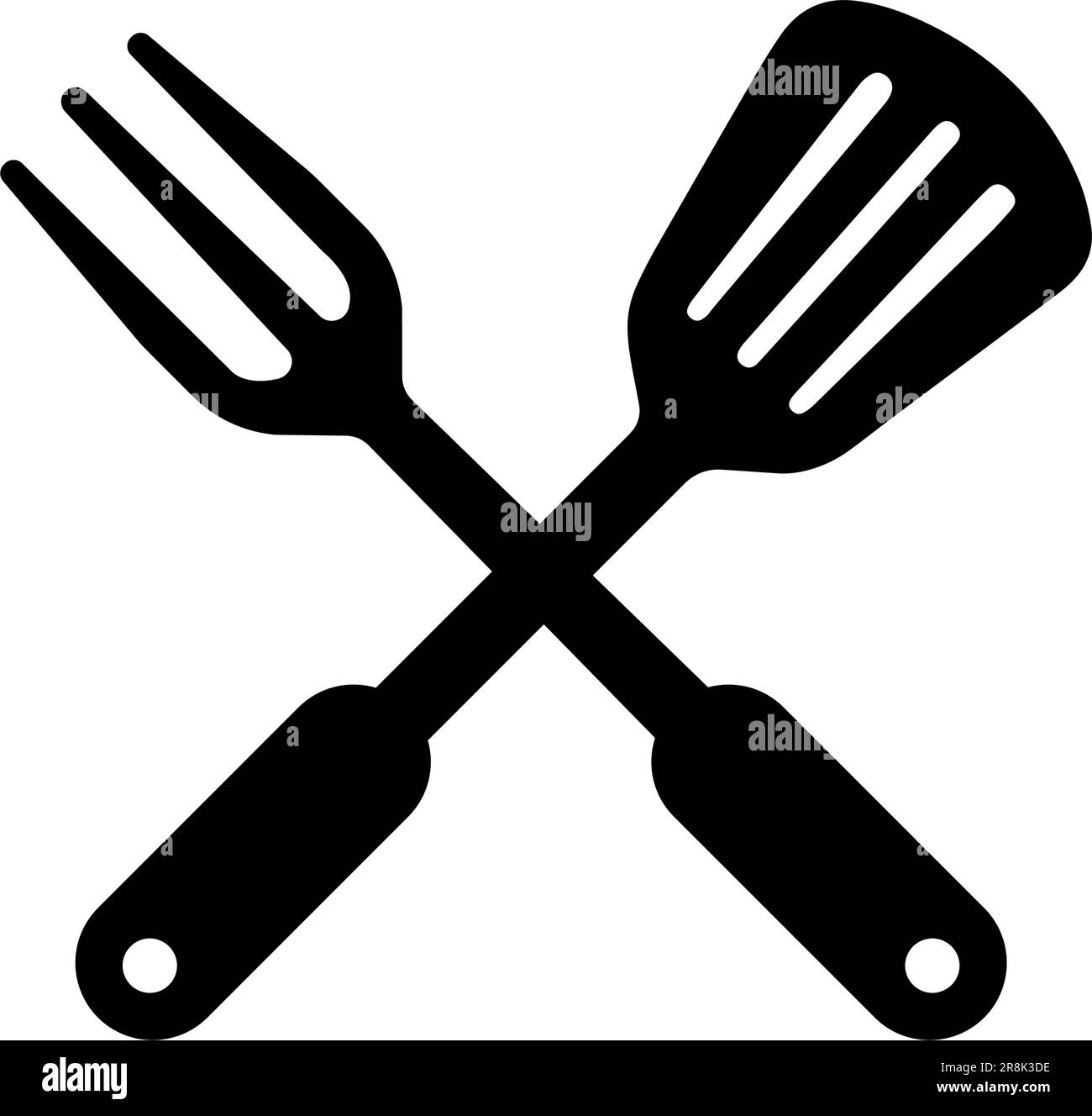 Barbecue , BBQ vettore icona illustrazione Illustrazione Vettoriale