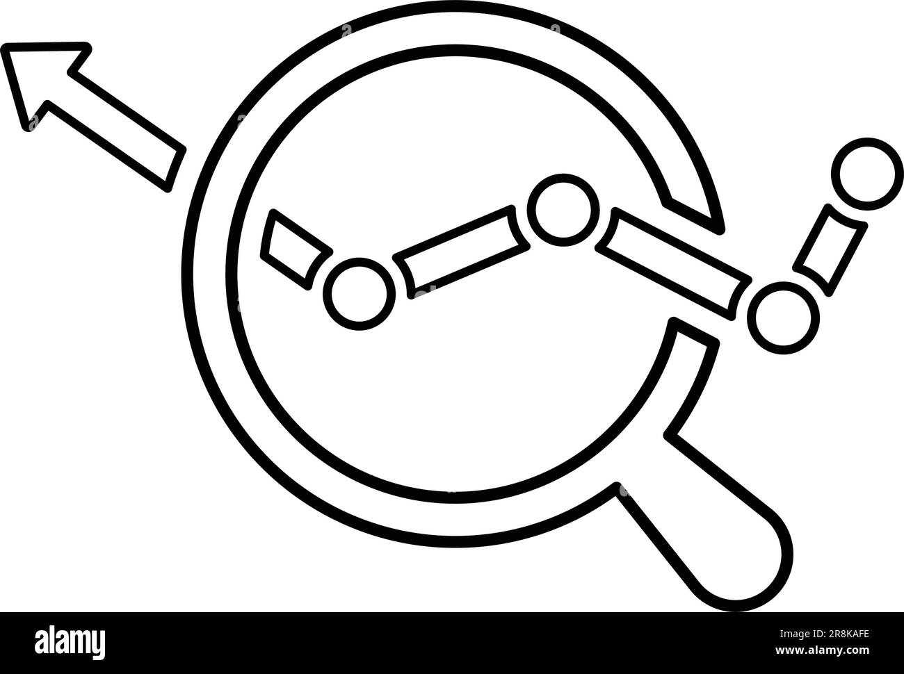 Icona di ricerca di mercato. Utilizzo di EPS vettoriali completamente modificabili per materiali stampati e infografiche, Web o qualsiasi tipo di progetto di progettazione. Illustrazione Vettoriale