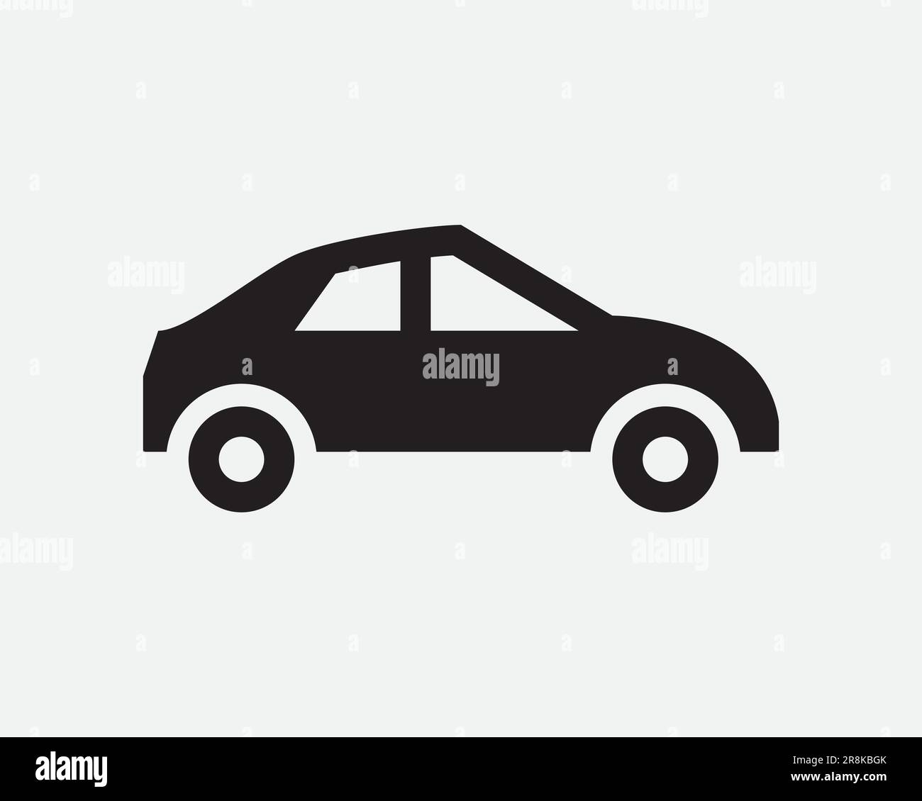 Icona del veicolo. Trasporti Trasporti Auto Traffic Automobile Nero Bianco lato forma simbolo Illustrazione Illustrazione grafico clipart EPS vettore Illustrazione Vettoriale