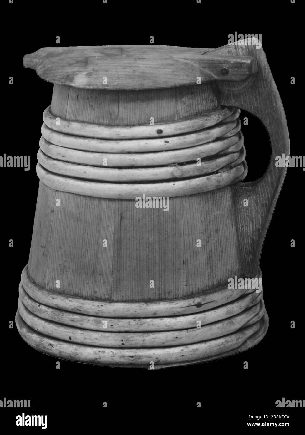 antica tazza di birra d'epoca, tankard Foto Stock
