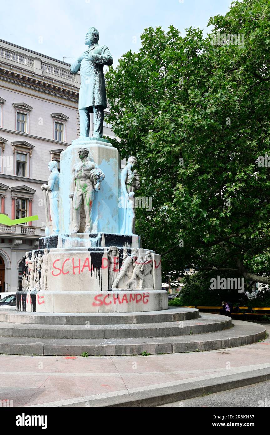 Vienna, Austria. Karl Lueger monumento Foto Stock
