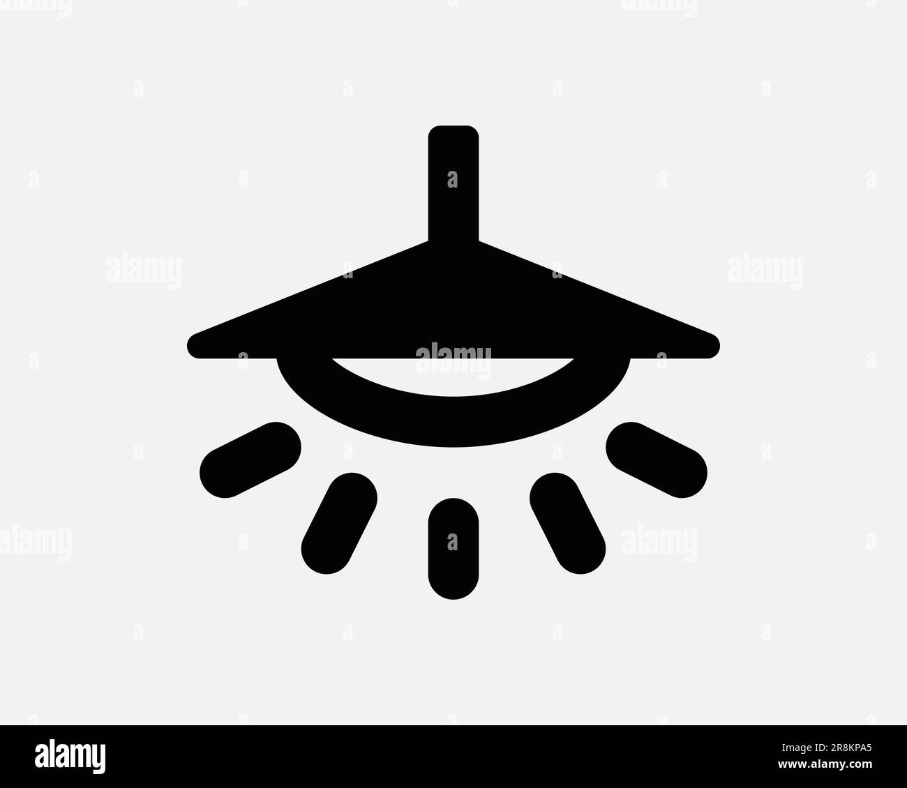 Icona lampada a sospensione. Luci pensili lampada lampada lampada lampada lampada lampada Lanterna Nero Bianco segno simbolo Illustrazione Illustrazione grafico clipart EPS vettore Illustrazione Vettoriale