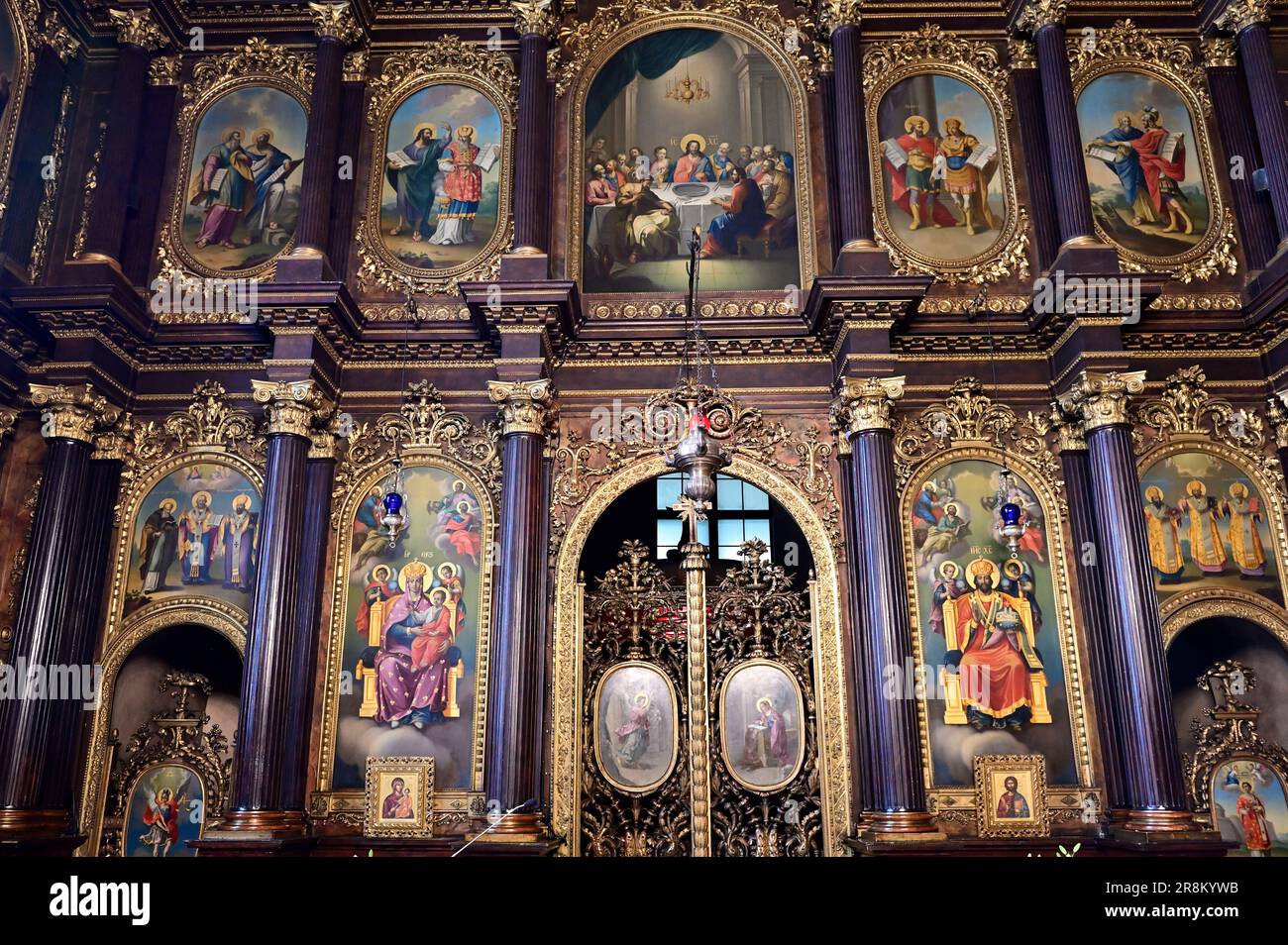 Vienna, Austria. Chiesa greca della Santissima Trinità Foto Stock