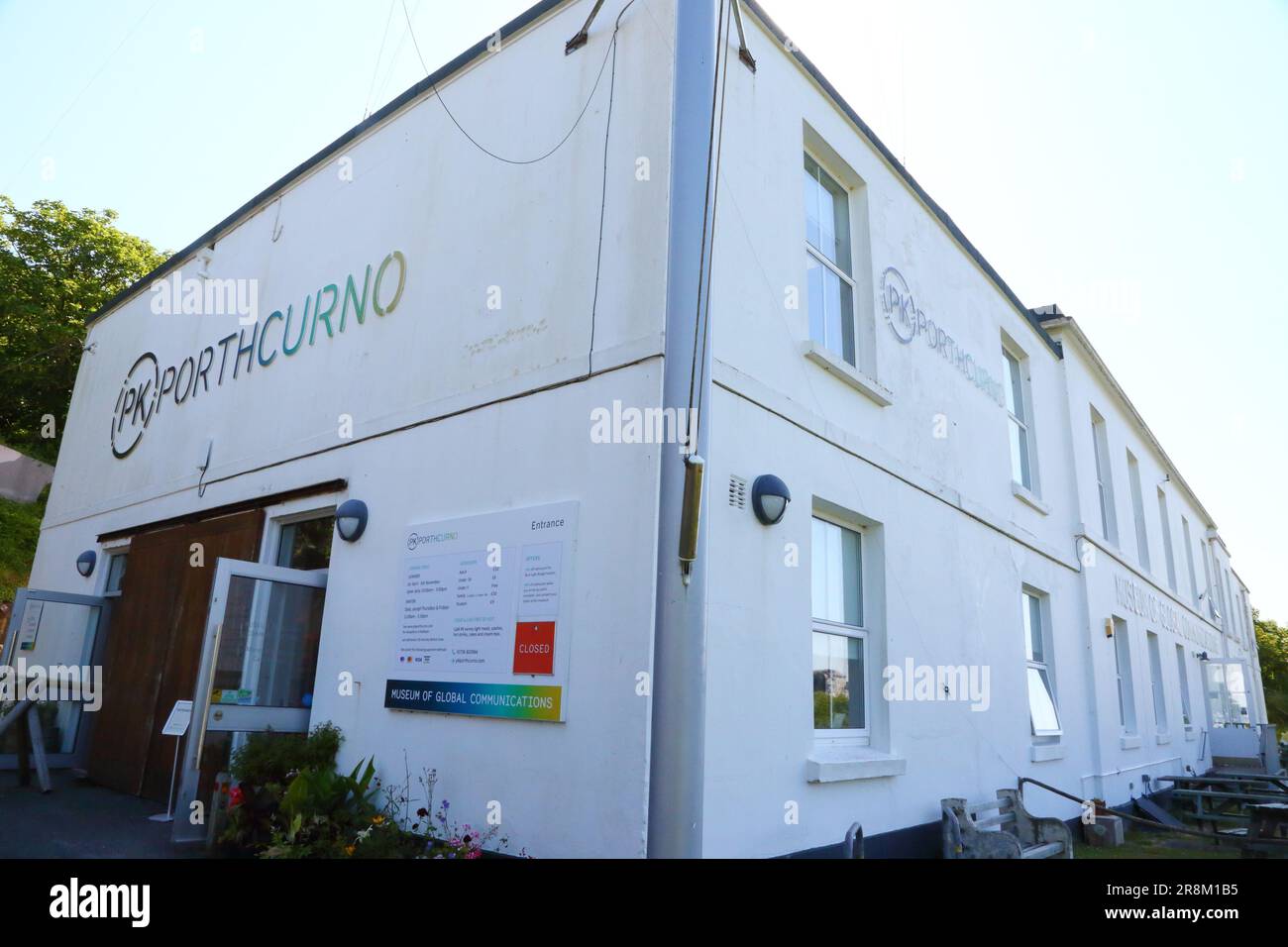 Museo delle comunicazioni globali a Porthcurno, Cornovaglia, Regno Unito Foto Stock