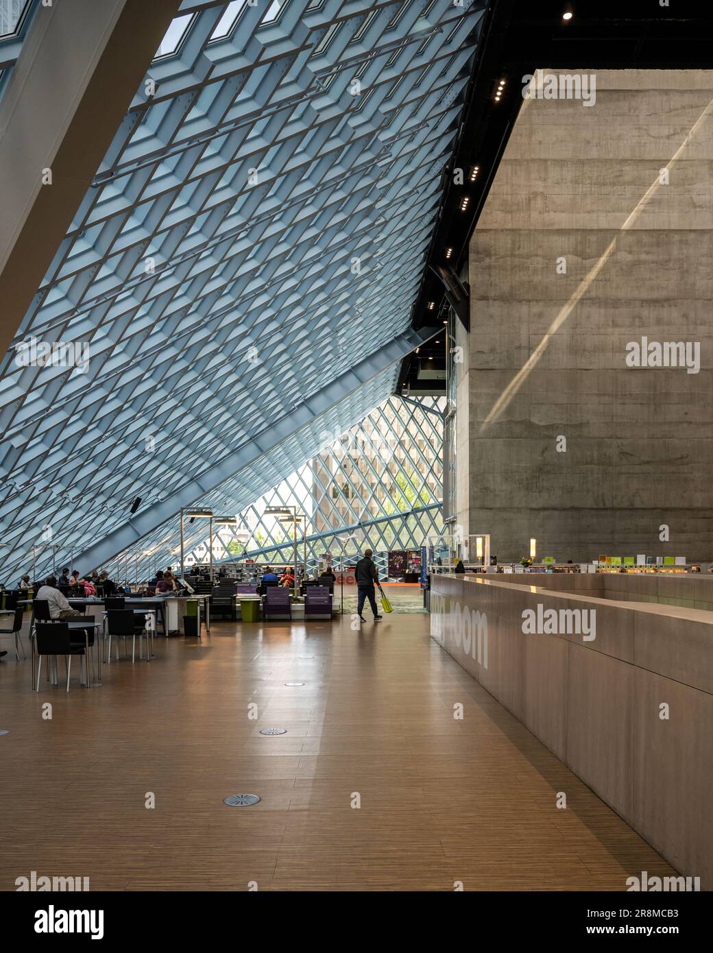 Seattle Central Library, progettata da OMA Foto Stock