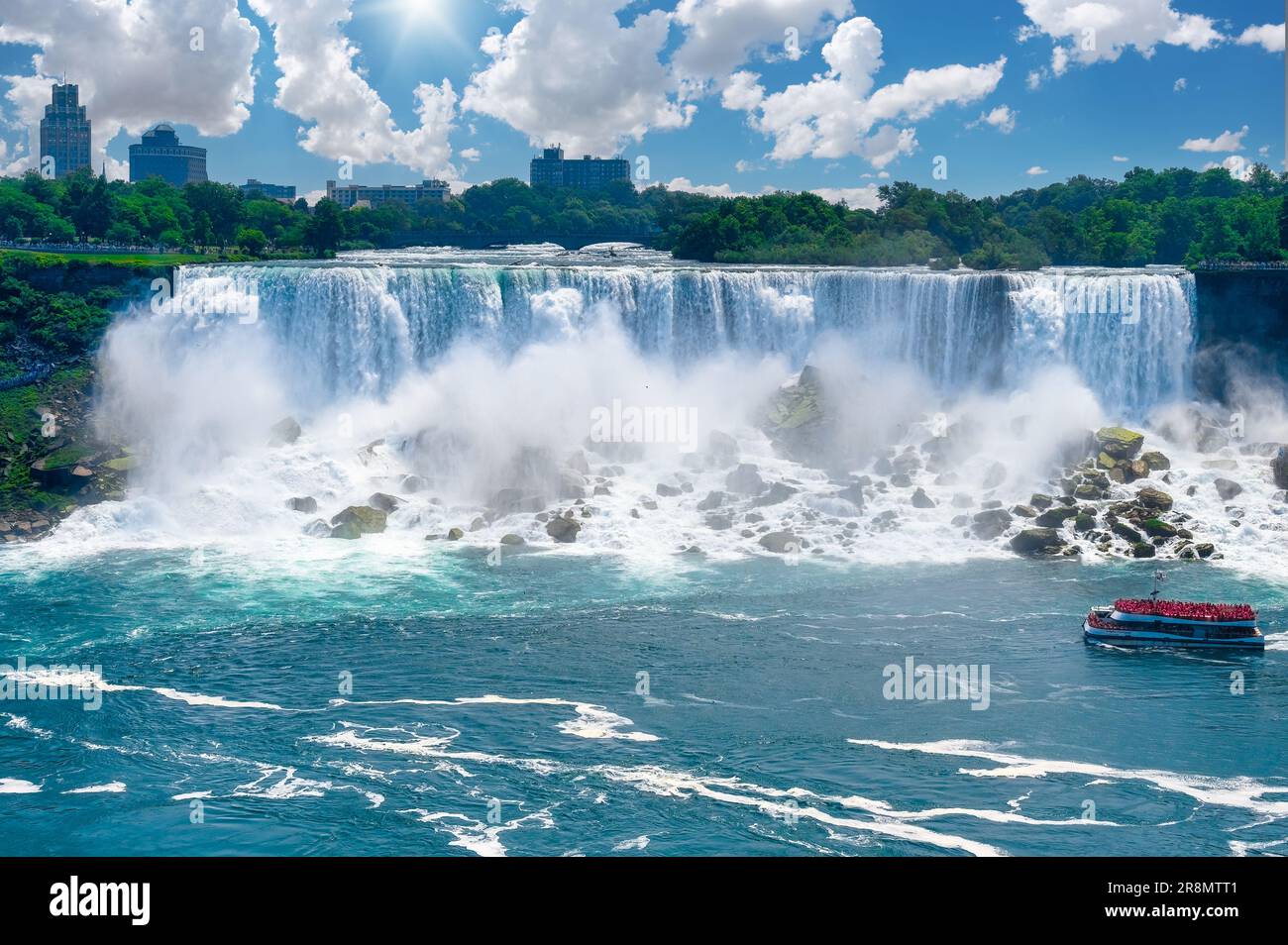 Cascate del Niagara dall'Ontario, Canada Foto Stock