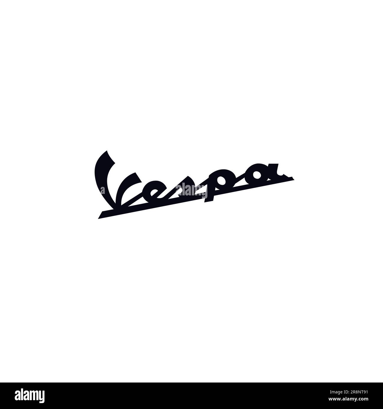 Logo Vespa Letter. Design con logo scooter Illustrazione Vettoriale