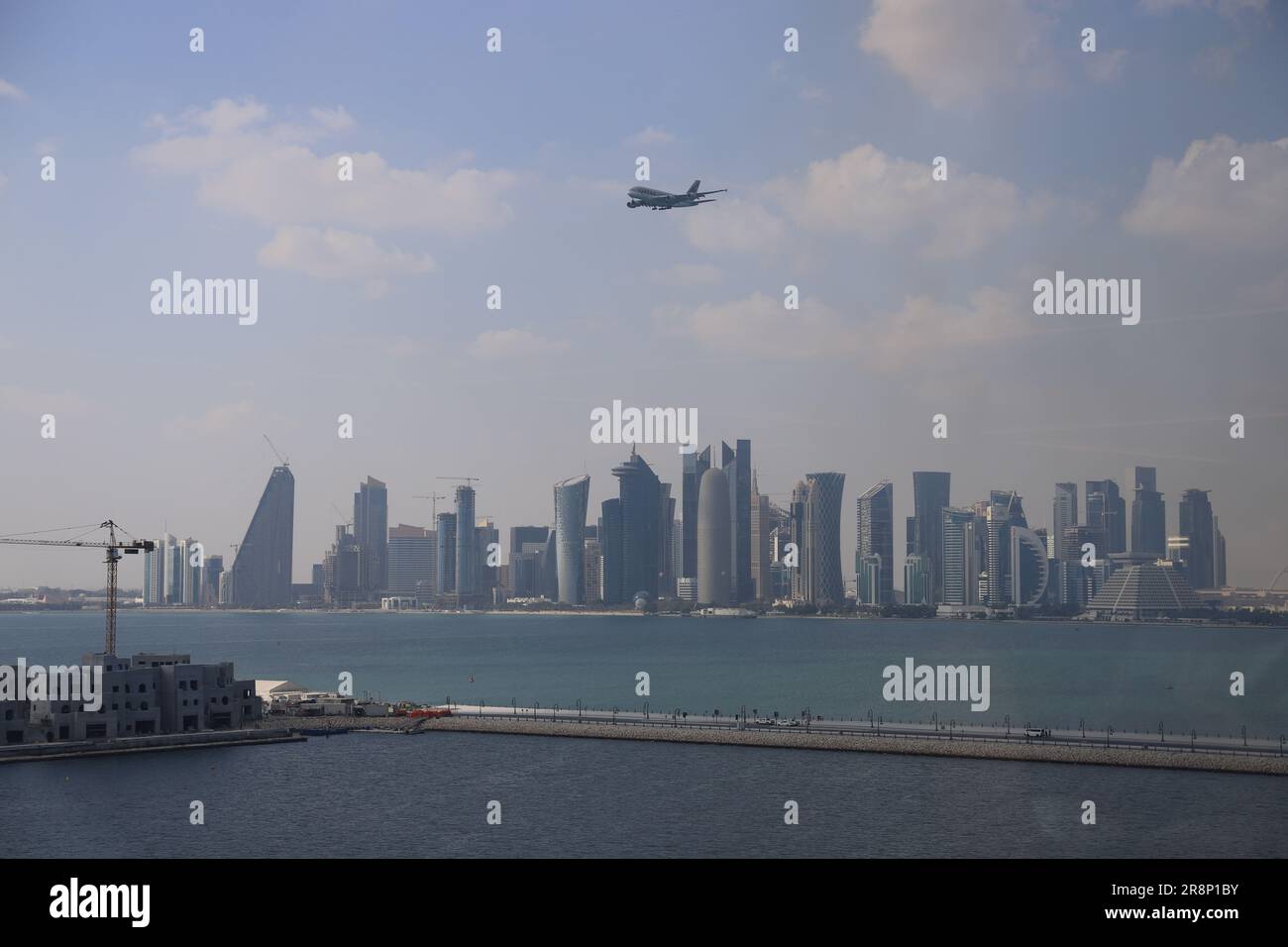 Qatar - skyline di Doha Foto Stock