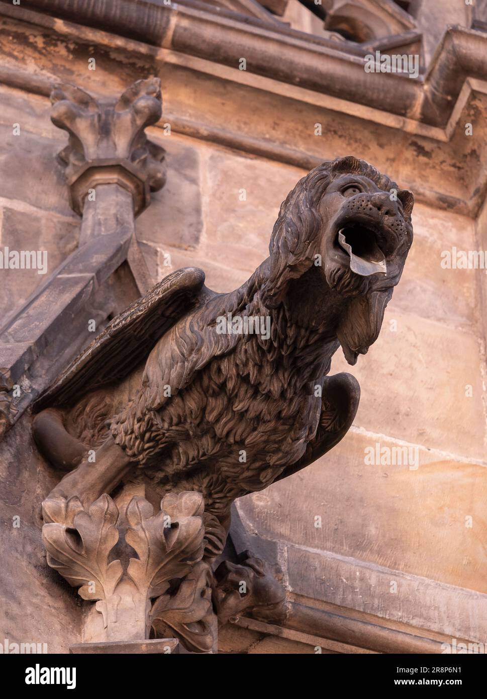 PRAGA, REPUBBLICA CECA, EUROPA - ST Gargoyle Cattedrale di Vito. Foto Stock