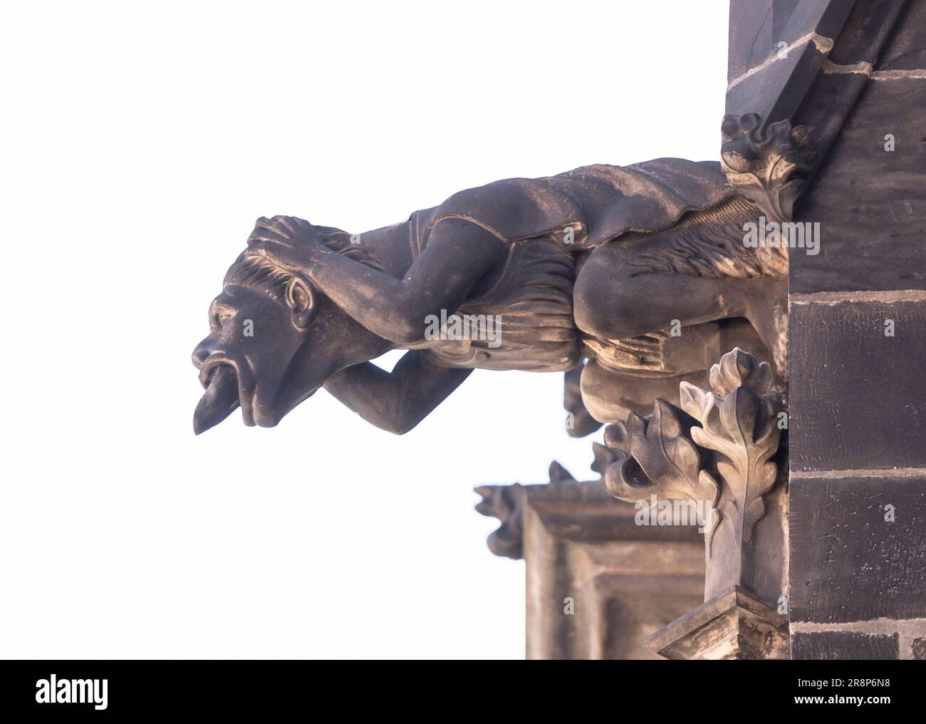 PRAGA, REPUBBLICA CECA, EUROPA - ST Gargoyle Cattedrale di Vito. Foto Stock