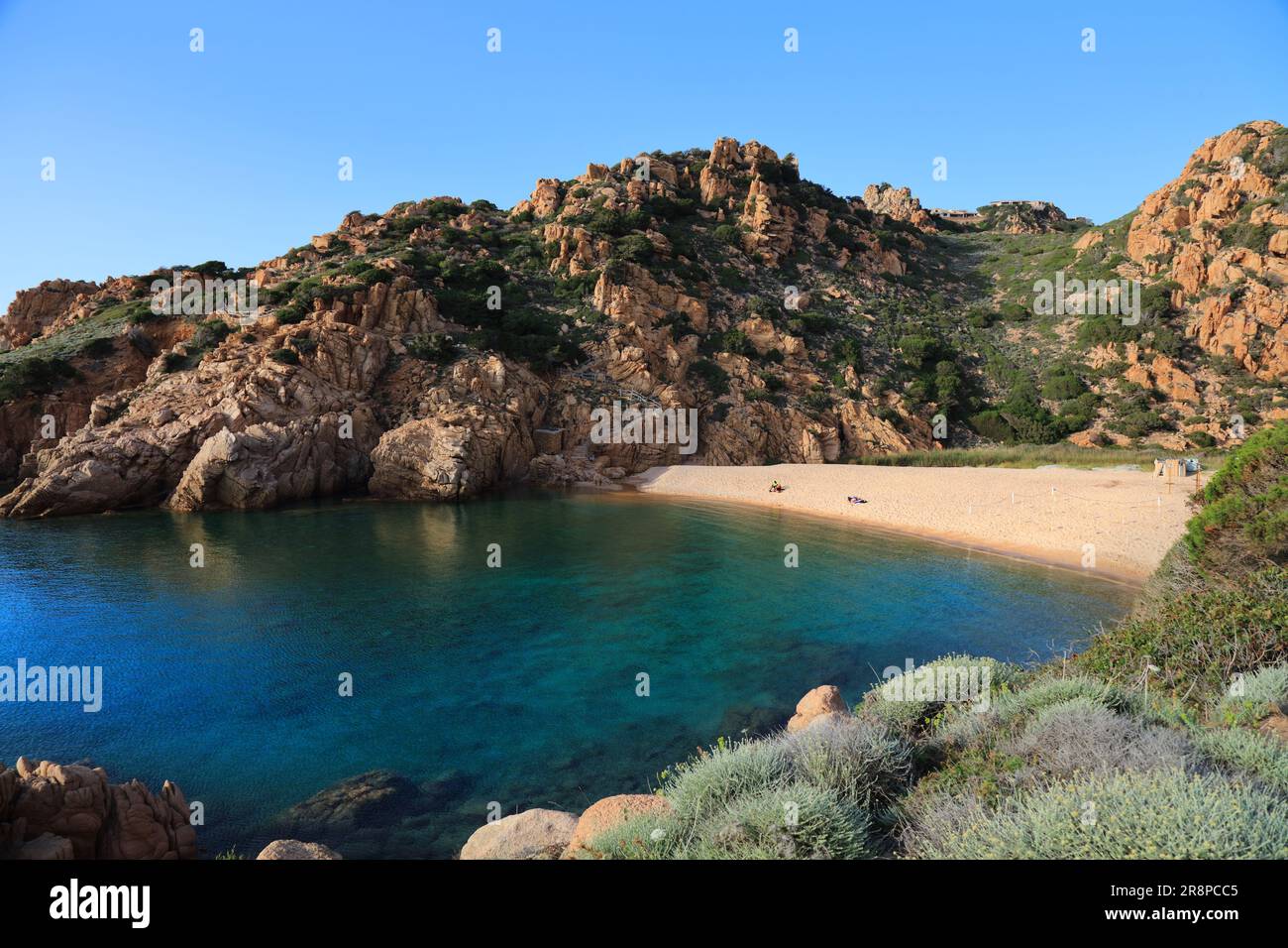 Spiaggia li Cossi a Costa Paradiso, isola Sardegna, Italia. Spiaggia perfetta in Sardegna. Foto Stock